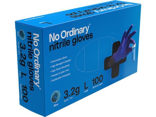 Nitrilhandske puderfri Classic L 100/fp
