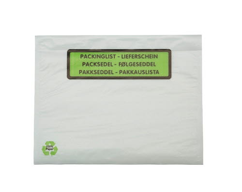 Følgeseddellomme C6 papir tryk