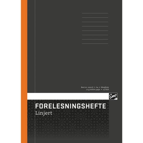 Forelesningshefte EMO A4 70g 24bl lin ma
