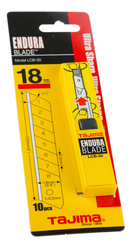 Knivblader til LC 500 10 blader/pk 18mm