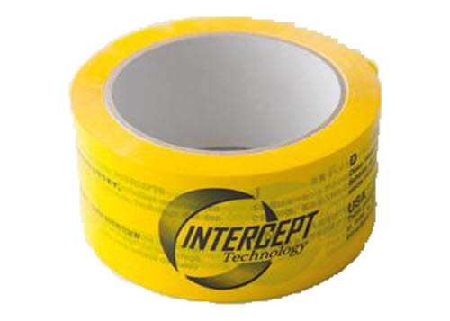 Intercept tape 50mmx66m gul, 6 språk 