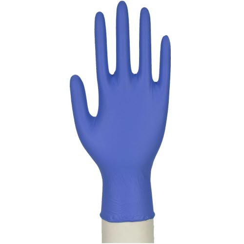 Handske nitril pudderfri blå M 